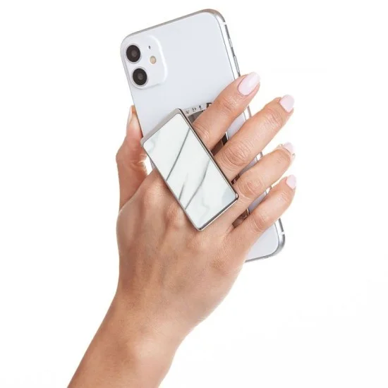 Handlstick stone collection _ white/ silver marble